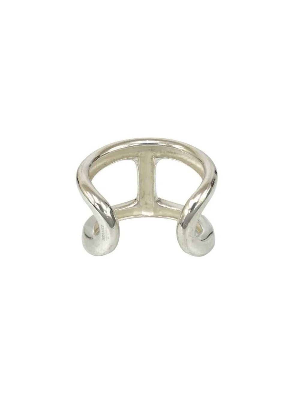 Hermes Osmose 925 Sterling Silver Bangle Bracelet